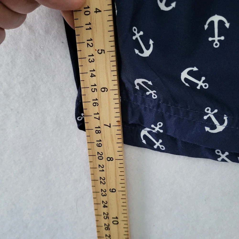 Island Planet Swim Trunks Men S Nautical Anchor Print Swim Cruise Beach Vacation